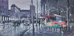 Rainbow in the Dark by Henderson Cisz - Original Painting on Board sized 24x12 inches. Available from Whitewall Galleries